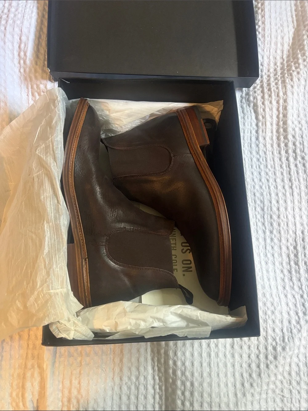 Kenneth Cole Dark Brown Leather Chukka Boots